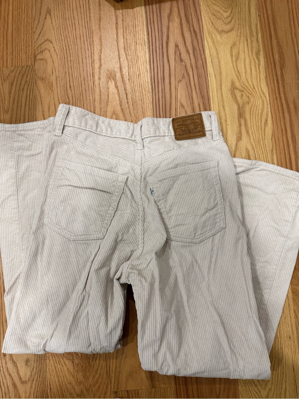 Levi's Women's Cream Boot Cut Corduroy Jeans